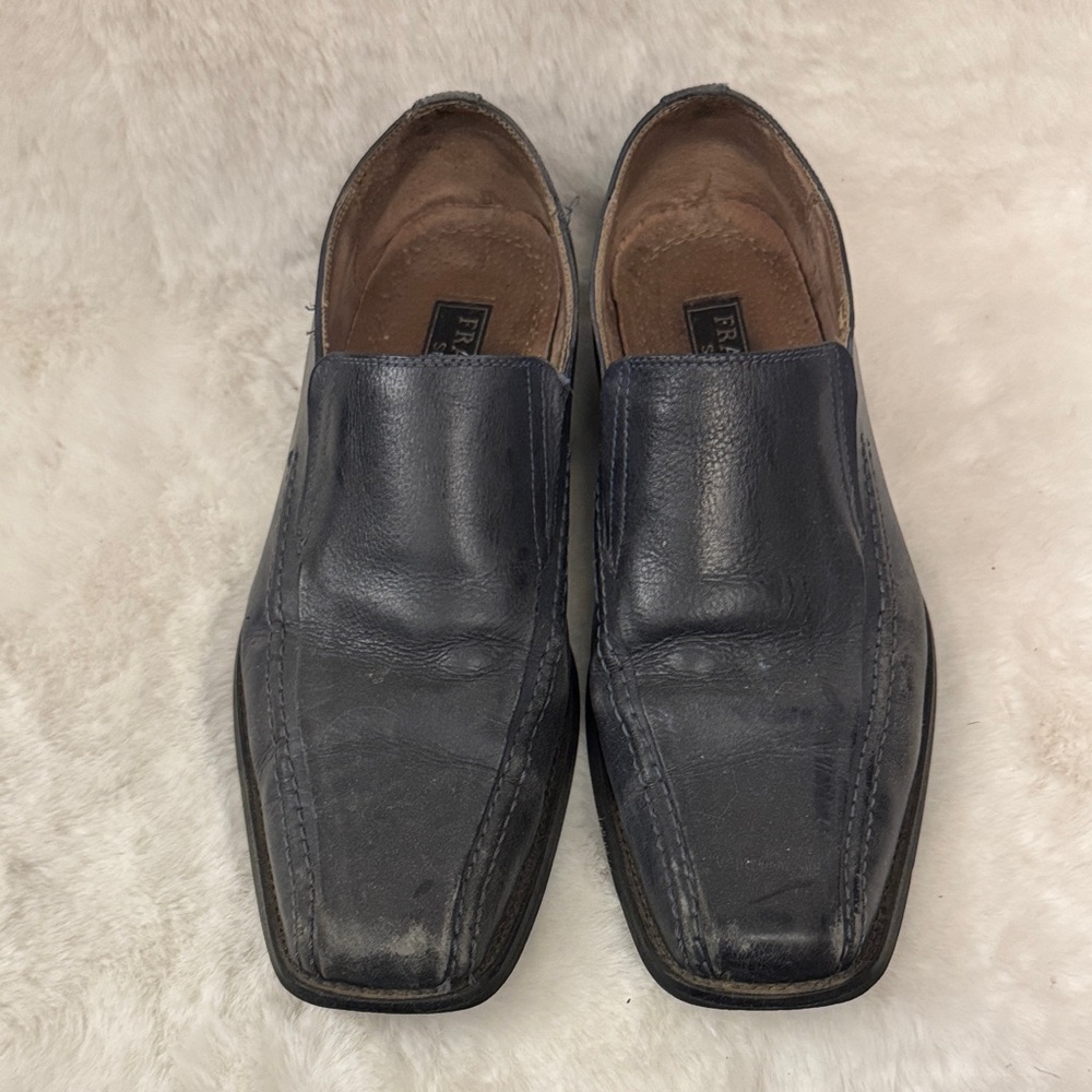 Classic Black Leather Slip-On Loafers OBO